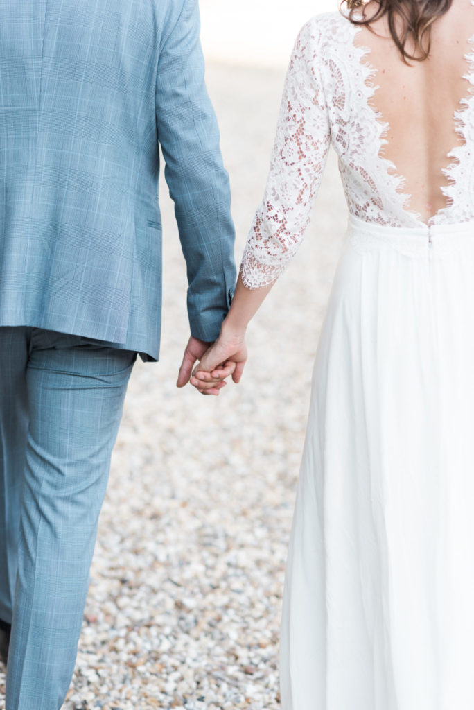 Couple de mariés de dos, Christophe Lefebvre Photographe